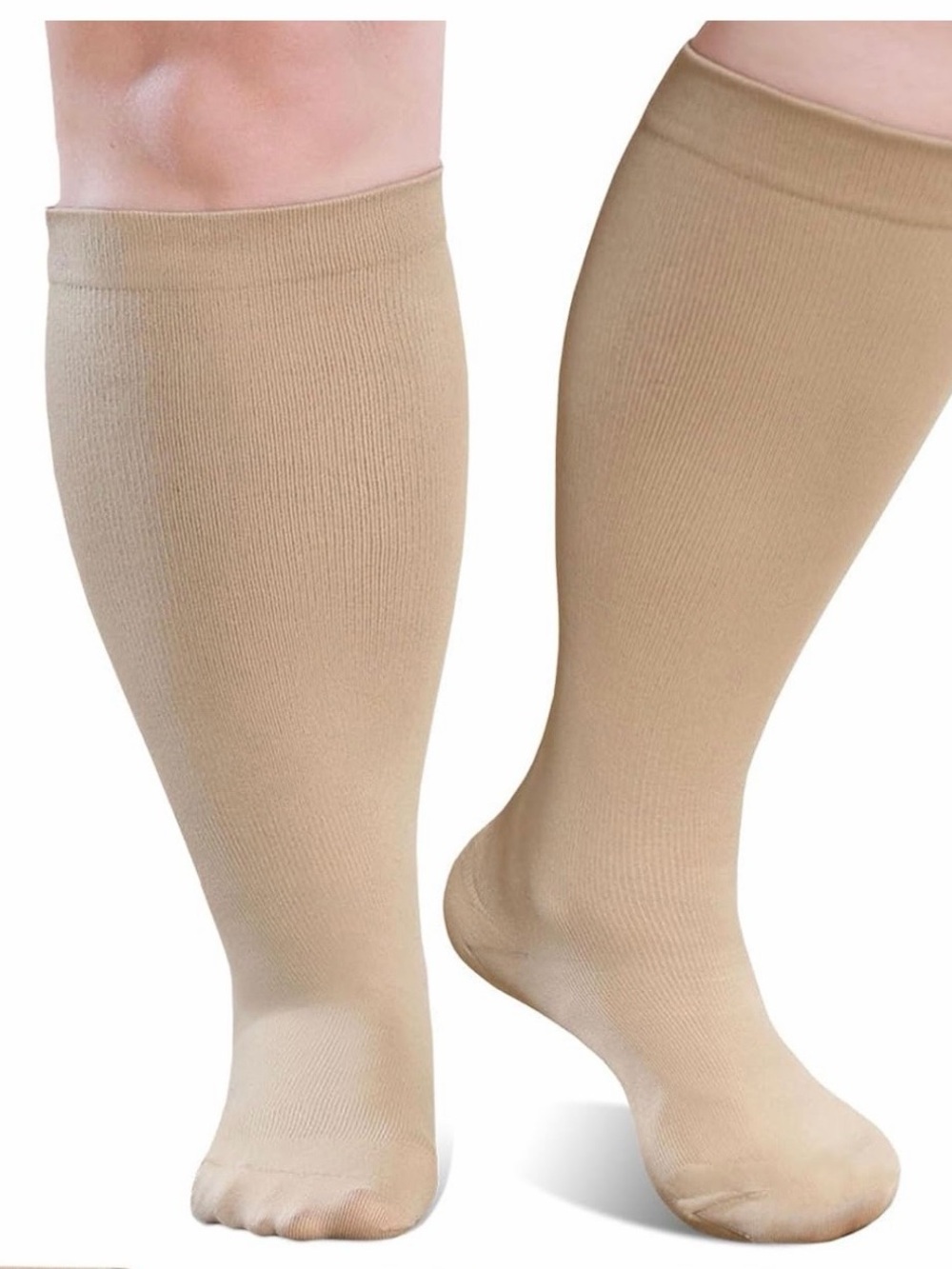 Women’s  Knee-High Compression Socks in Beige